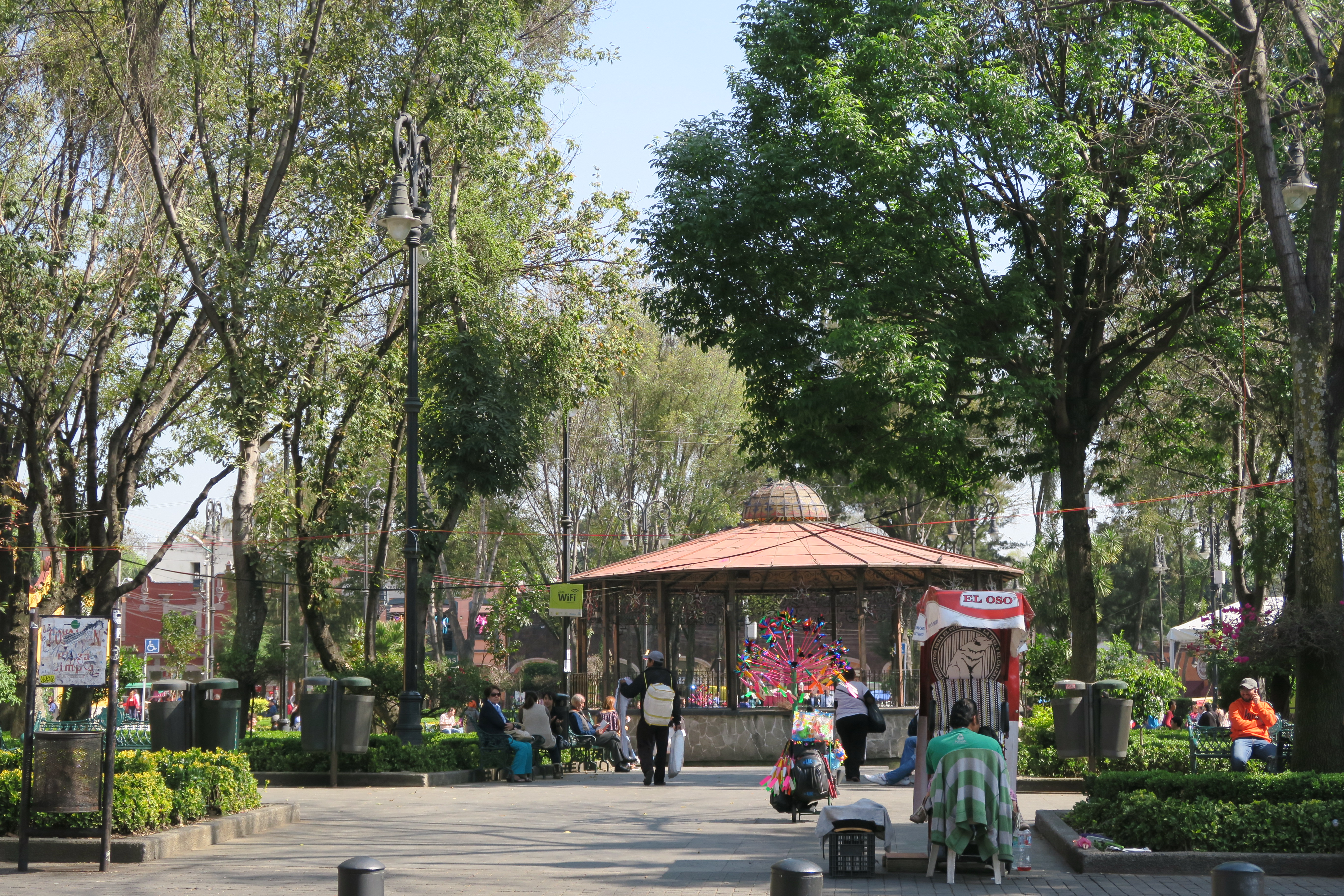 Parc au sein de la ville de Mexico city
