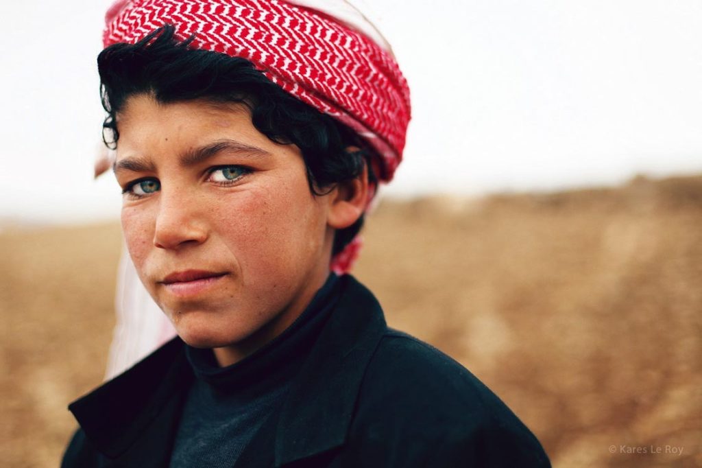 Portrait d'un jeune garçon, Koya, en Irak, Kuristan, jeune berger, photo du livre 56000 kilomètres